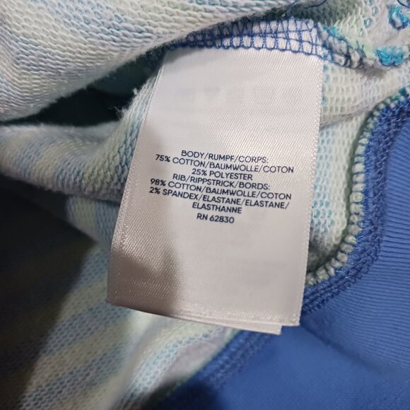 Lands' End striped crewneck sweatshirt women's - Picture 7 of 9